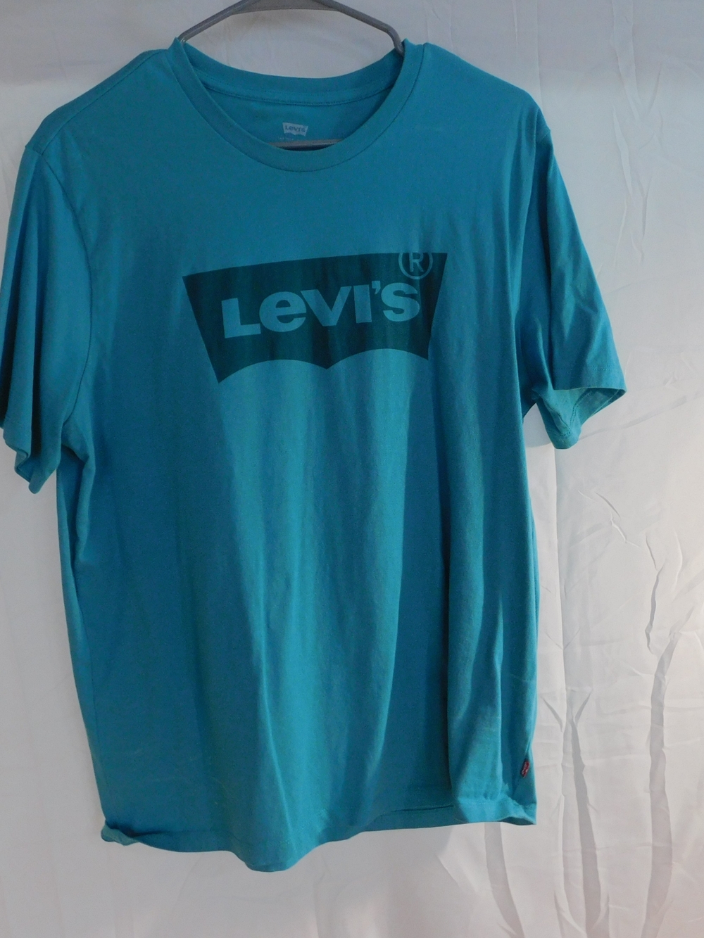 Levi's Teal Crew Neck Short Sleeve T-Shirt with Logo